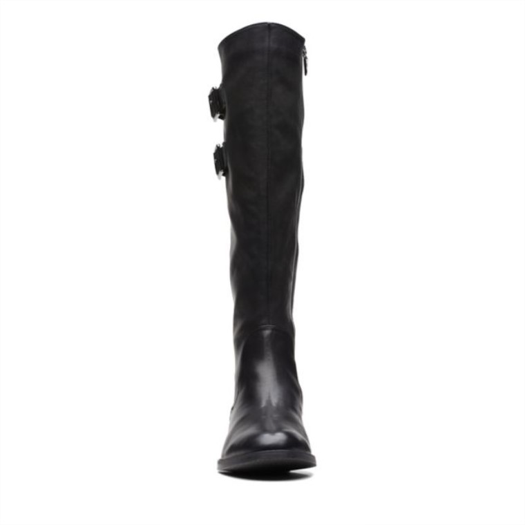 Hamble Up Cuero Negro Cuero Negro Clarks