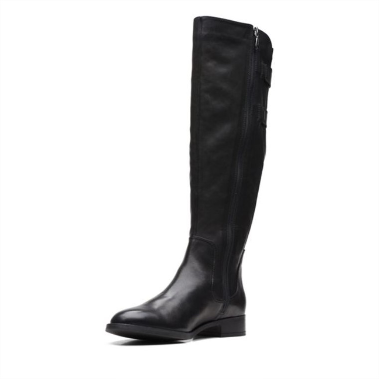 Hamble Up Cuero Negro Cuero Negro Clarks