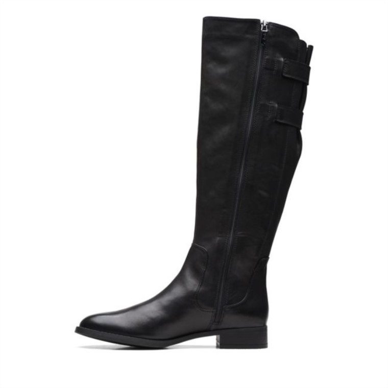 Hamble Up Cuero Negro Cuero Negro Clarks
