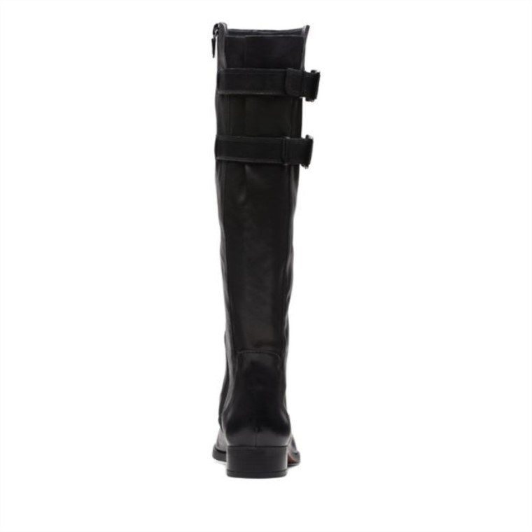 Hamble Up Cuero Negro Cuero Negro Clarks