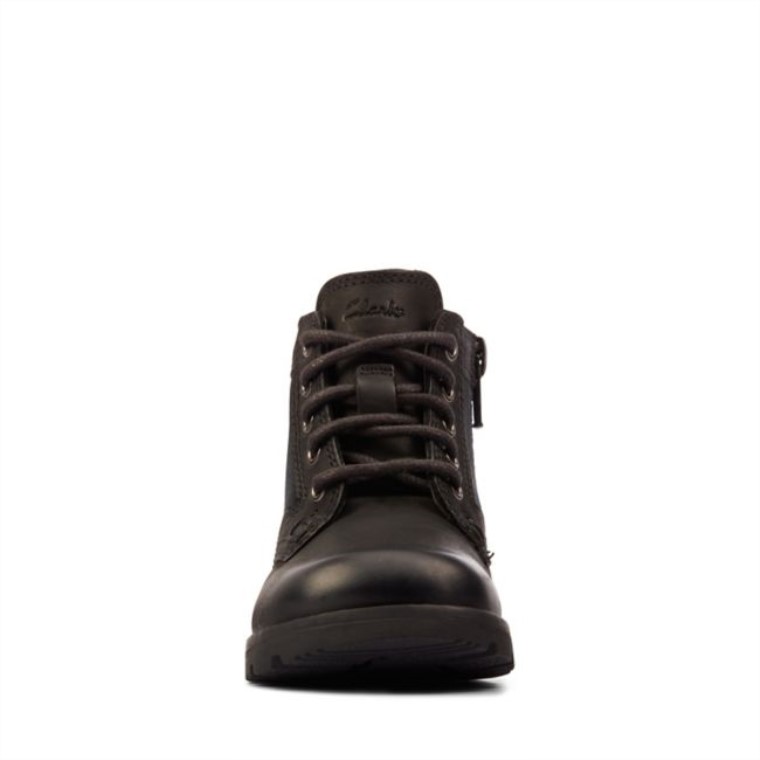 Heath Chard Niño Cuero Negro Clarks Cuero Negro