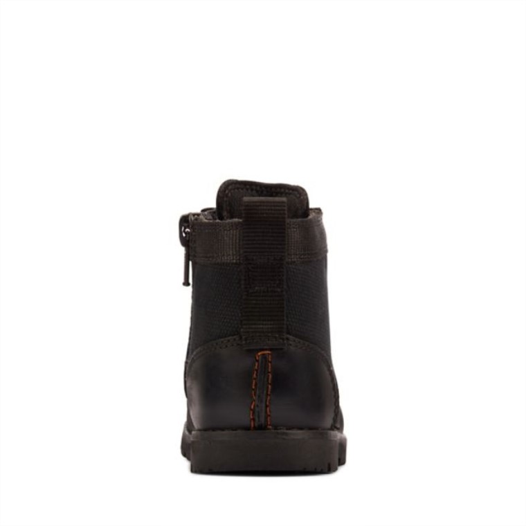 Heath Chard Niño Cuero Negro Clarks Cuero Negro