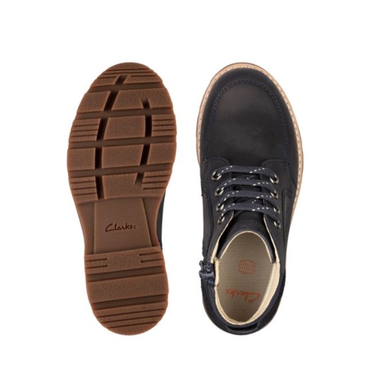 Encaje Heath Niño Azul Marino Clarks Azul Marino