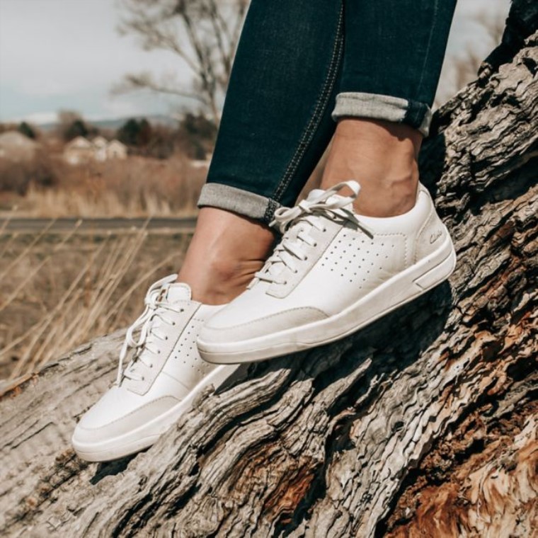 Hero Air Lace Cuero Blanco Clarks Cuero Blanco