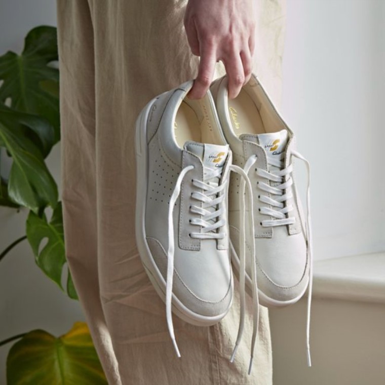 Hero Air Lace Cuero Blanco Clarks Cuero Blanco