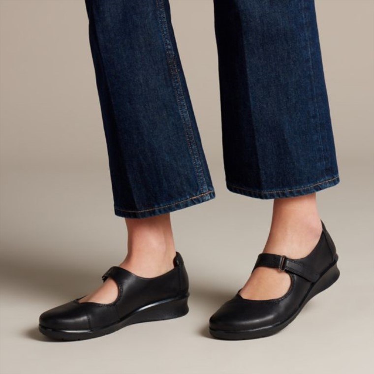 Henley Esperanza Cuero Negro Clarks Cuero Negro