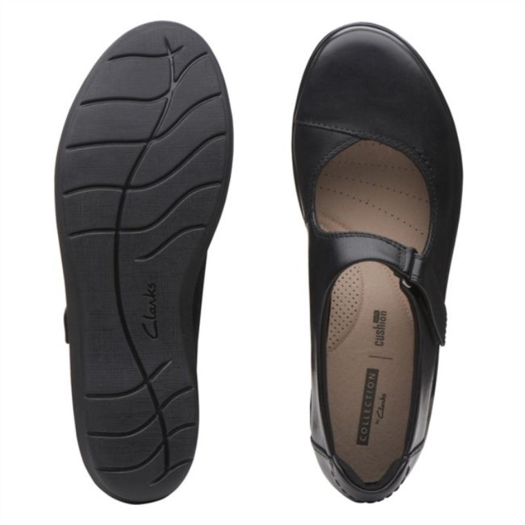 Henley Esperanza Cuero Negro Clarks Cuero Negro