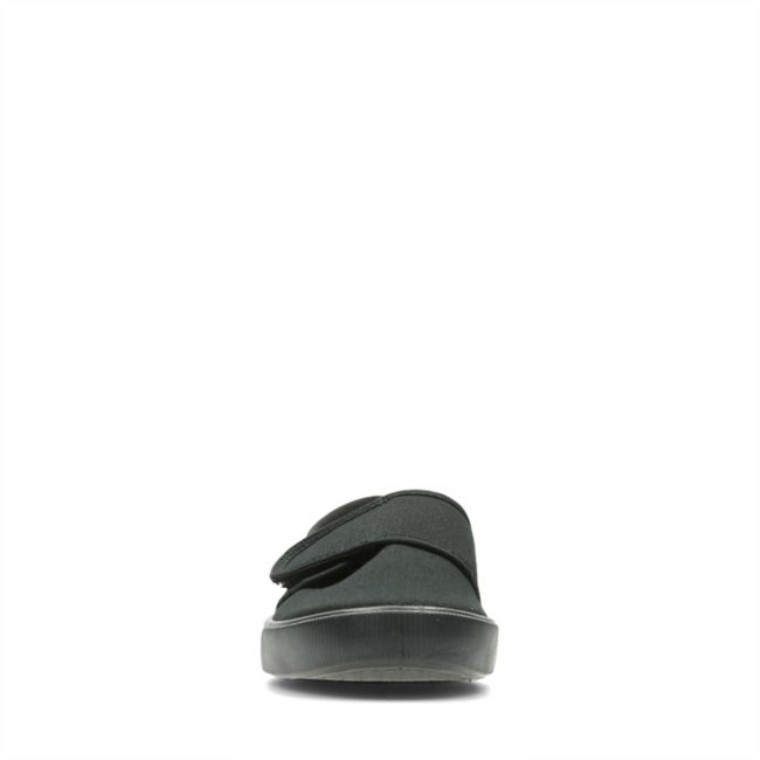 Hopper Run Niño Tela Negra Tela Negra Clarks