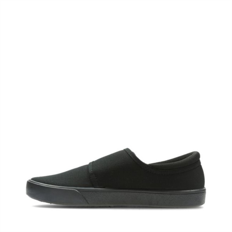 Hopper Run Niño Tela Negra Tela Negra Clarks
