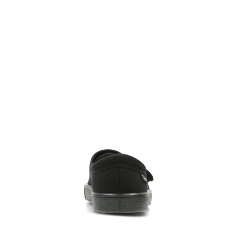 Hopper Run Niño Tela Negra Tela Negra Clarks