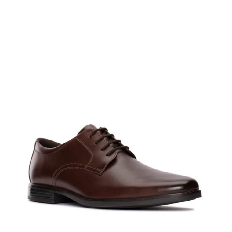 Howard Walk Cuero Marrón Oscuro Cuero Marrón Oscuro Clarks