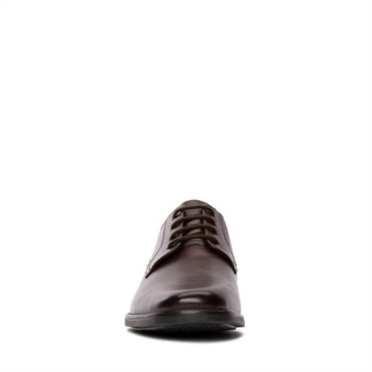 Howard Walk Cuero Marrón Oscuro Cuero Marrón Oscuro Clarks