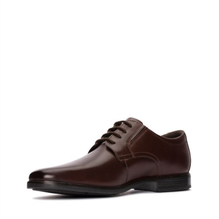 Howard Walk Cuero Marrón Oscuro Cuero Marrón Oscuro Clarks