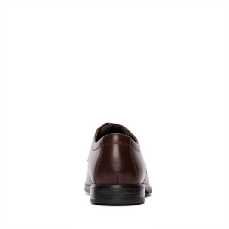 Howard Walk Cuero Marrón Oscuro Cuero Marrón Oscuro Clarks