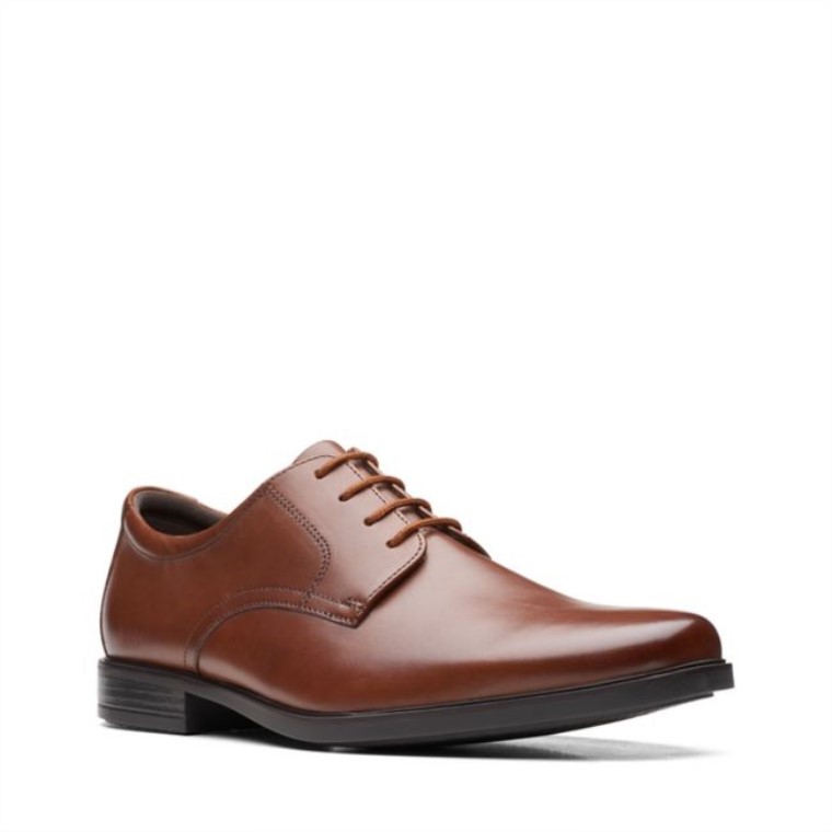 Howard Walk Cuero Marrón Oscuro Clarks Cuero Marrón Oscuro
