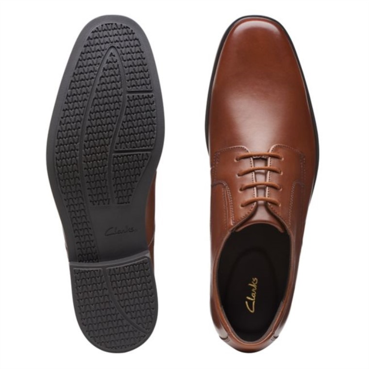 Howard Walk Cuero Marrón Oscuro Clarks Cuero Marrón Oscuro