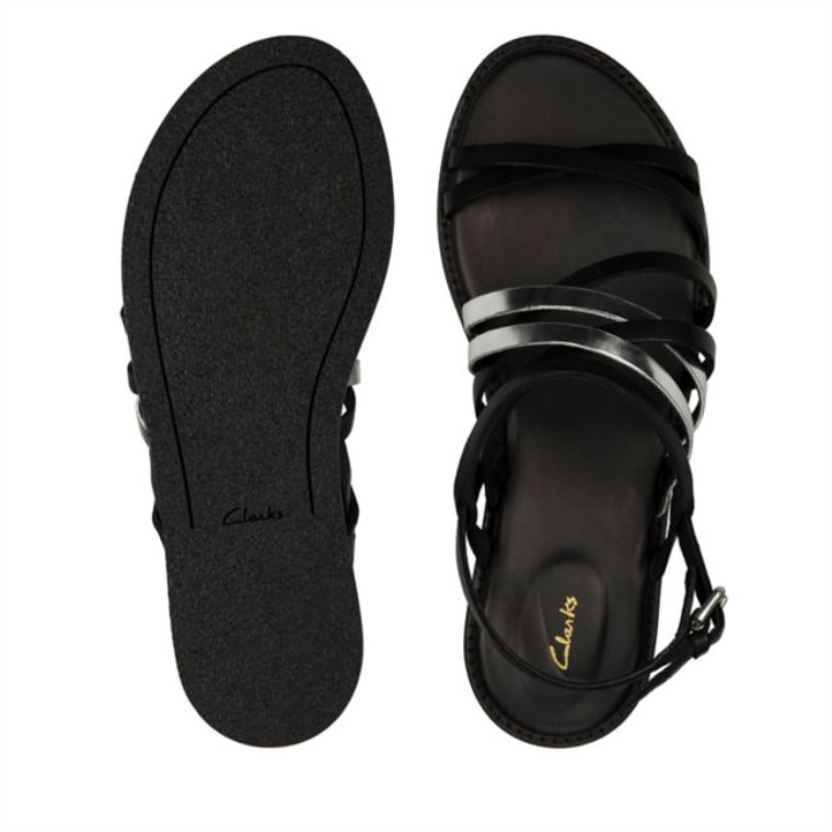 Tobillo Karsea Cuero Combi Negro Cuero Combi Negro Clarks