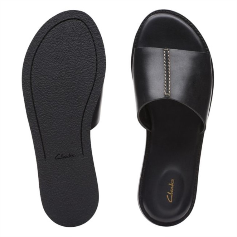 Karsea Mule Cuero Negro Clarks Cuero Negro