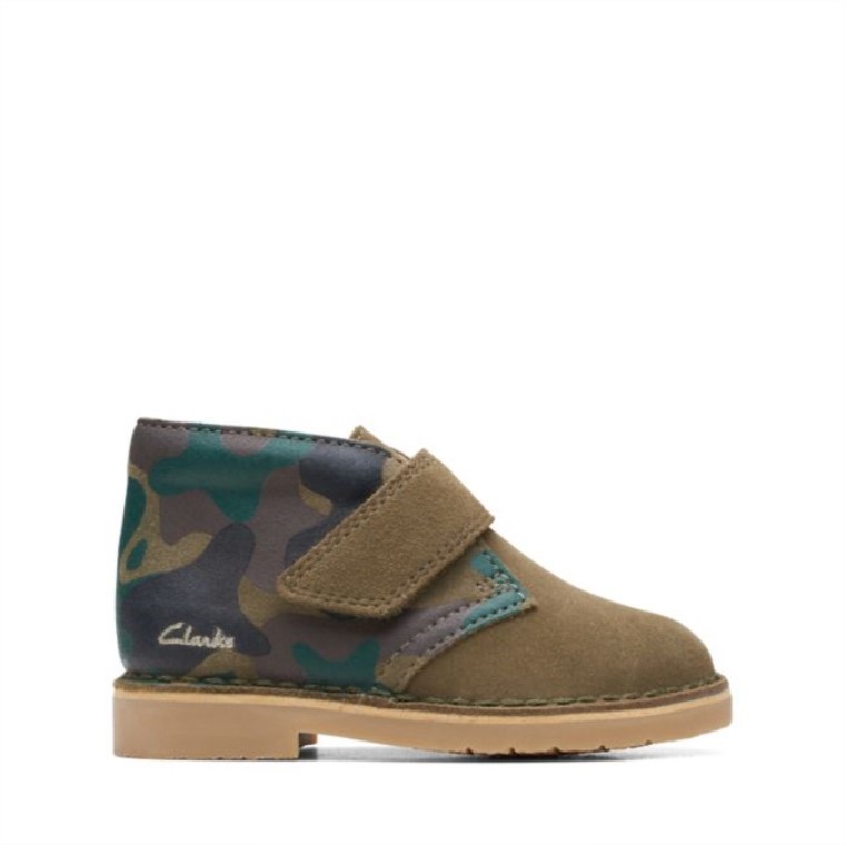 Khaki Camo Desert Boot 2 Niño Khaki Camo Clarks