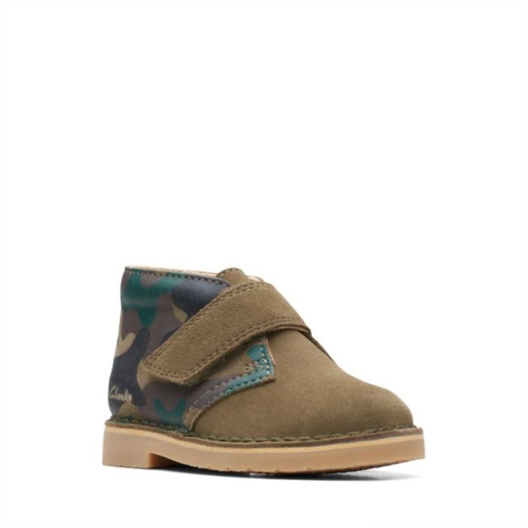 Khaki Camo Desert Boot 2 Niño Khaki Camo Clarks