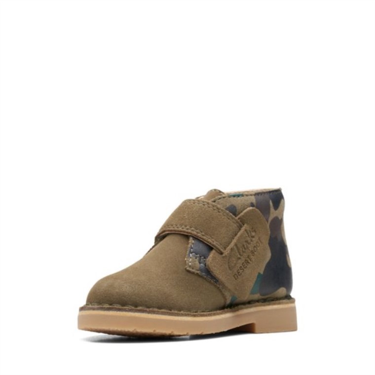 Khaki Camo Desert Boot 2 Niño Khaki Camo Clarks