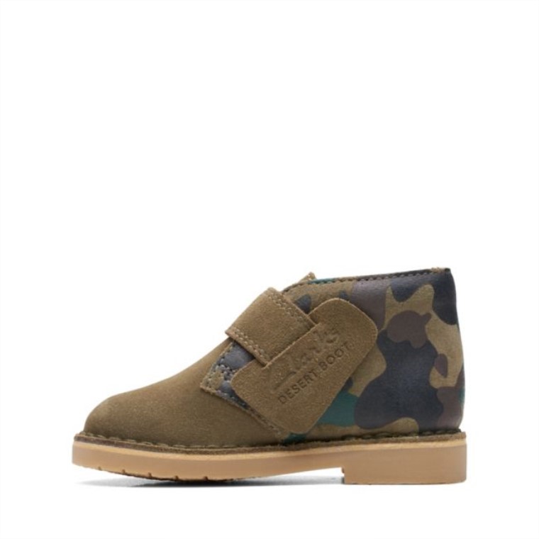 Khaki Camo Desert Boot 2 Niño Khaki Camo Clarks