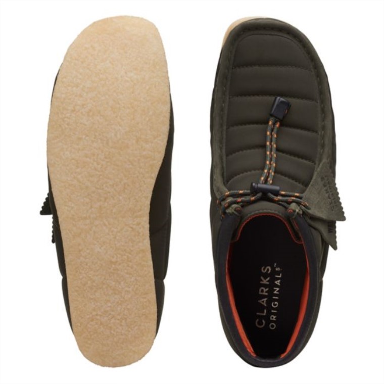 Bota Wallabee Acolchada Caqui Bota Wallabee Acolchada Clarks Caqui