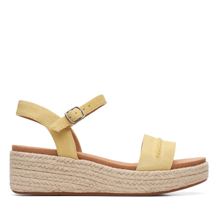 Puntada Kimmei Gamuza Baja Amarilla Clarks De Gamuza Amarilla