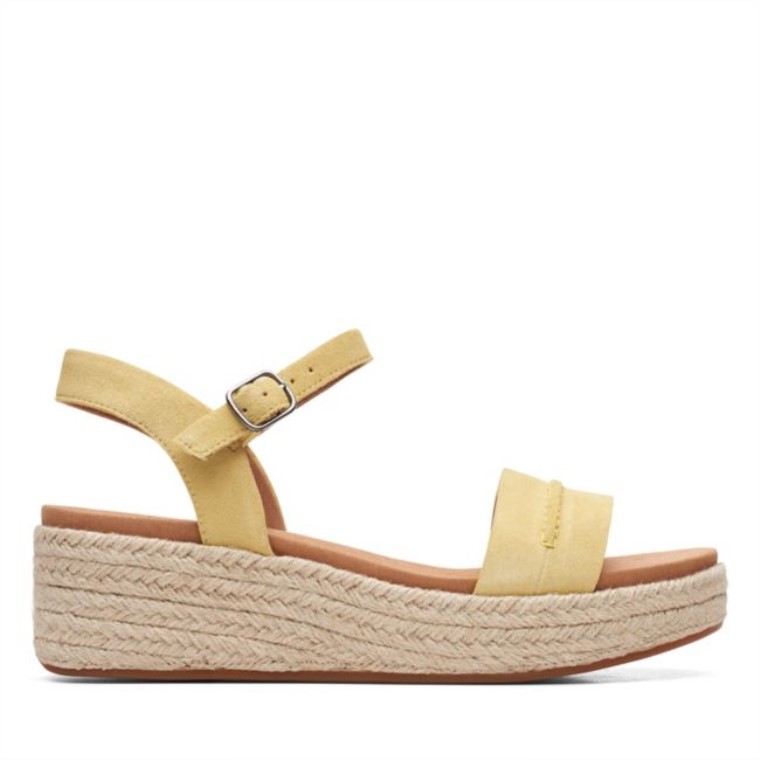 Puntada Kimmei Gamuza Baja Amarilla Clarks De Gamuza Amarilla
