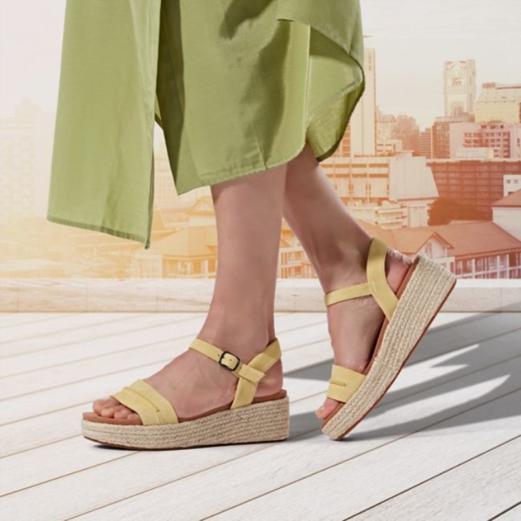 Puntada Kimmei Gamuza Baja Amarilla Clarks De Gamuza Amarilla