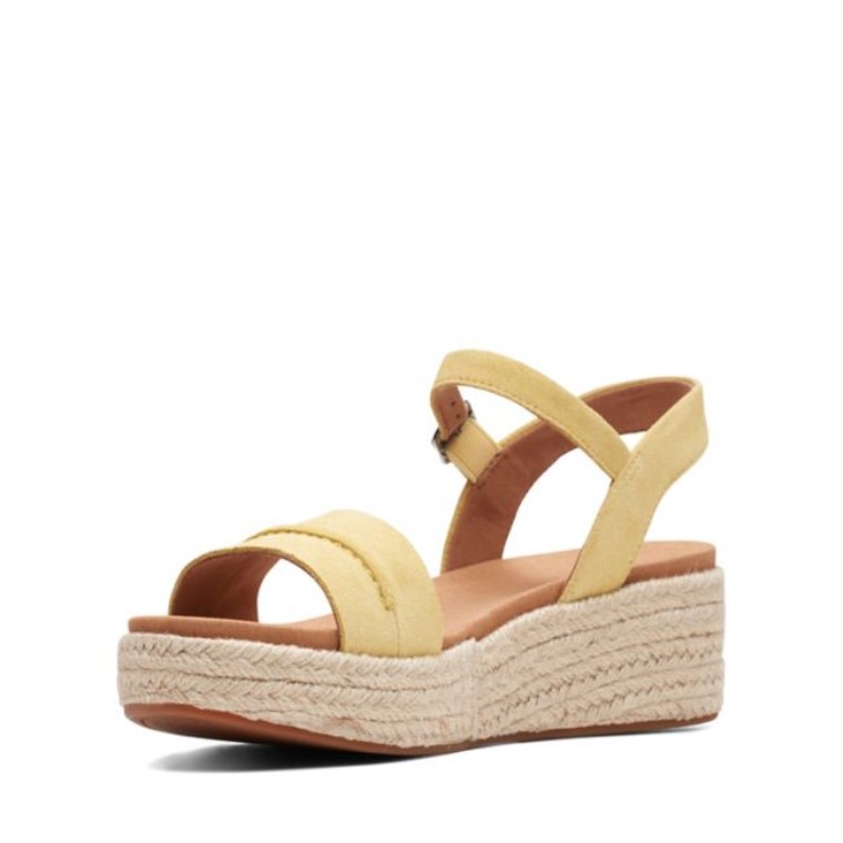 Puntada Kimmei Gamuza Baja Amarilla Clarks De Gamuza Amarilla