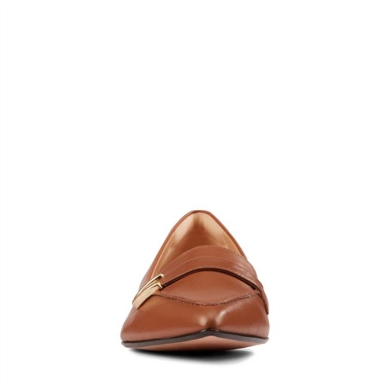 Laina 15 Hebilla Cuero Marrón Oscuro Clarks Cuero Marrón Oscuro