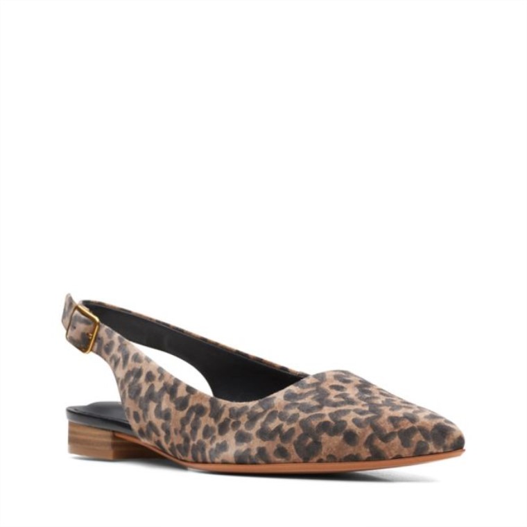 Laina 15 Estampado Leopardo Clarks Sling Estampado Leopardo