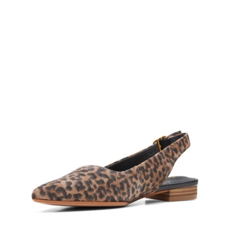 Laina 15 Estampado Leopardo Clarks Sling Estampado Leopardo