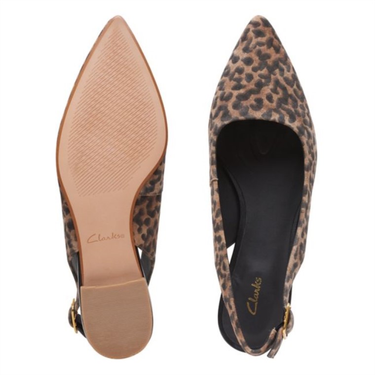 Laina 15 Estampado Leopardo Clarks Sling Estampado Leopardo