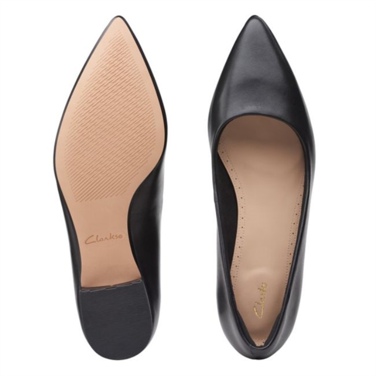 Laina 15 Step Cuero Negro Clarks Cuero Negro