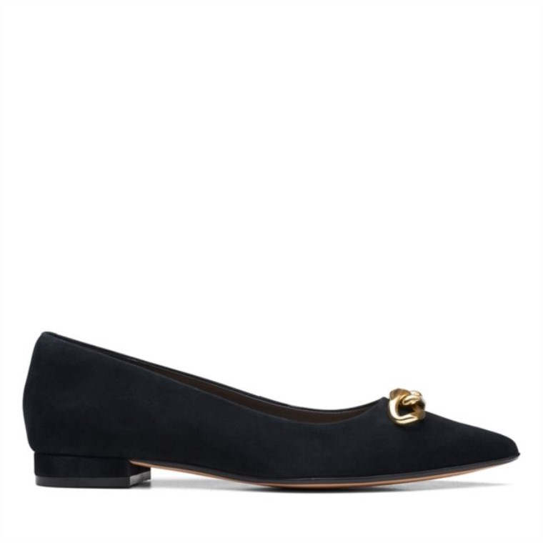 Laina 15 Ribete Ante Negro Clarks