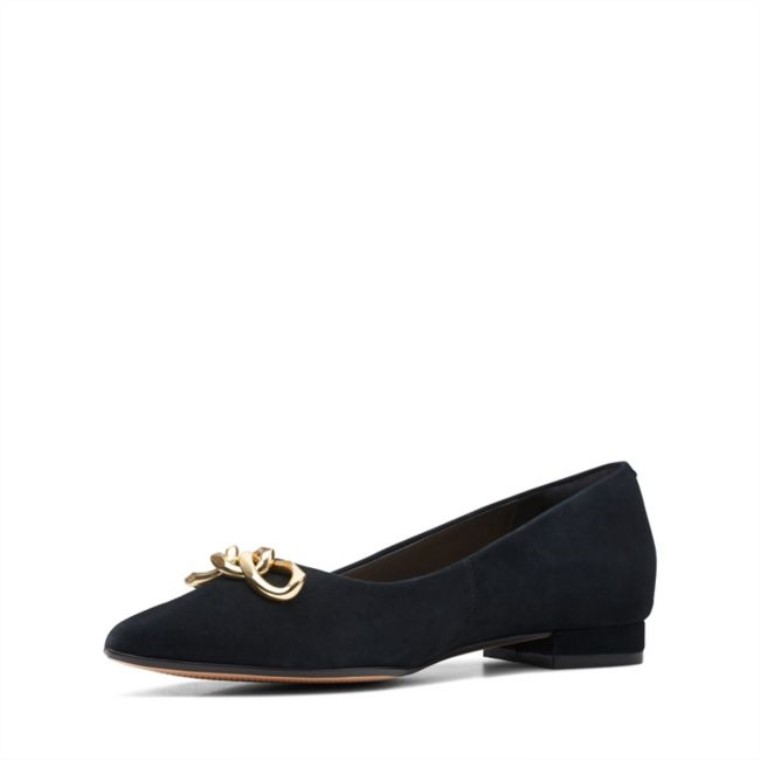 Laina 15 Ribete Ante Negro Clarks