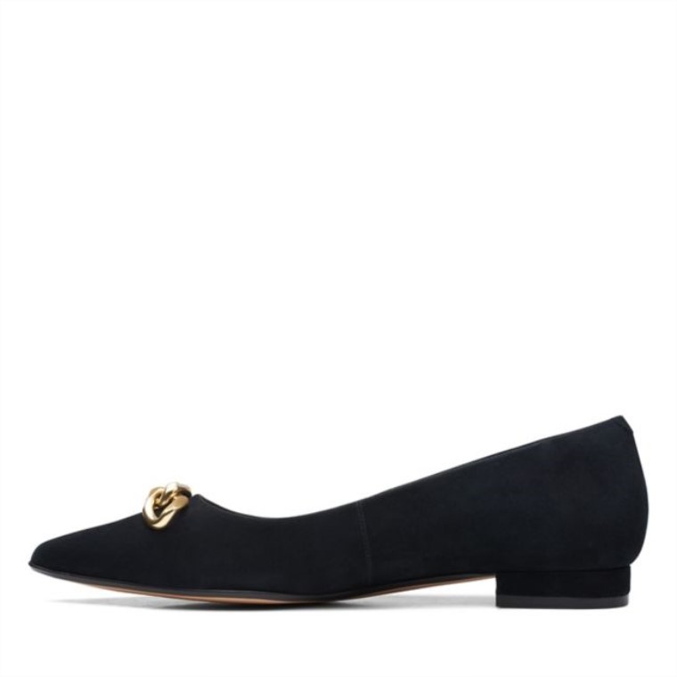 Laina 15 Ribete Ante Negro Clarks