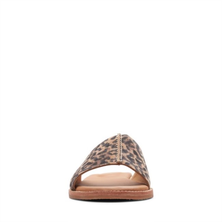 Estampado De Leopardo Clarks Karsea Mule Estampado De Leopardo