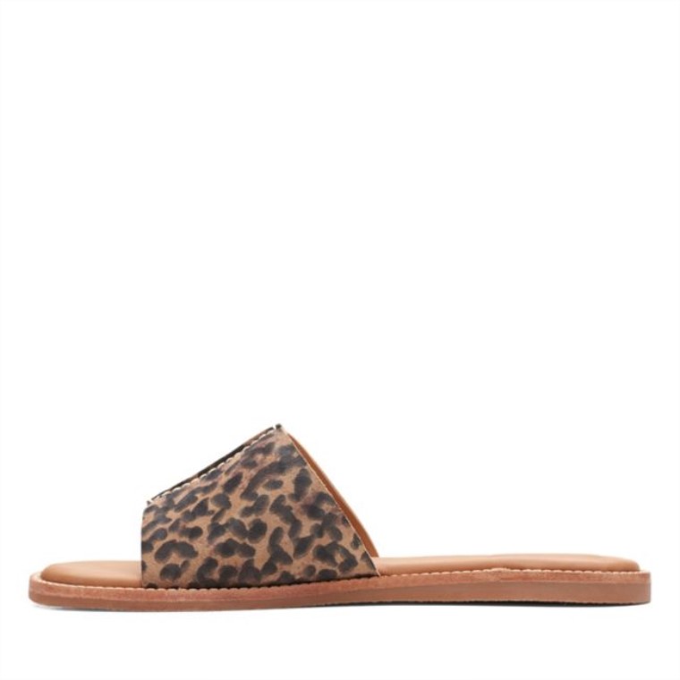 Estampado De Leopardo Clarks Karsea Mule Estampado De Leopardo