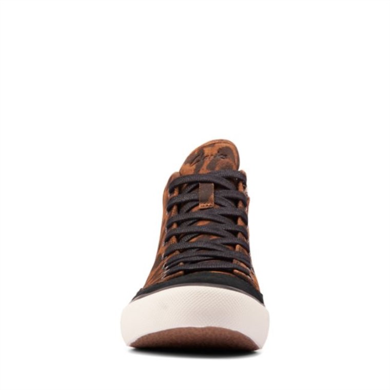 Ante Leopardo Clarks Apresuradamente Zip Hola Ante Leopardo