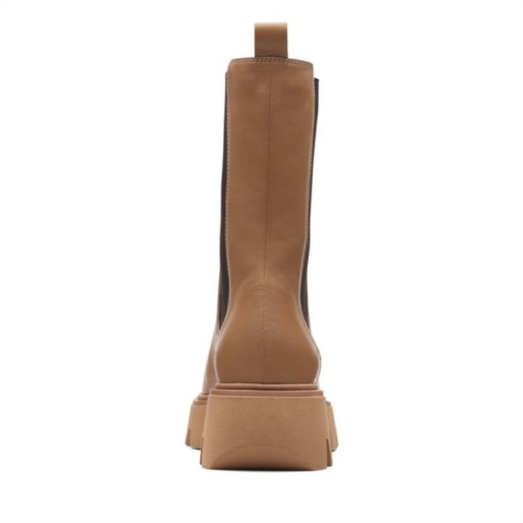 Cuero Marrón Claro Clarks Motive 20 Top Cuero Marrón Claro