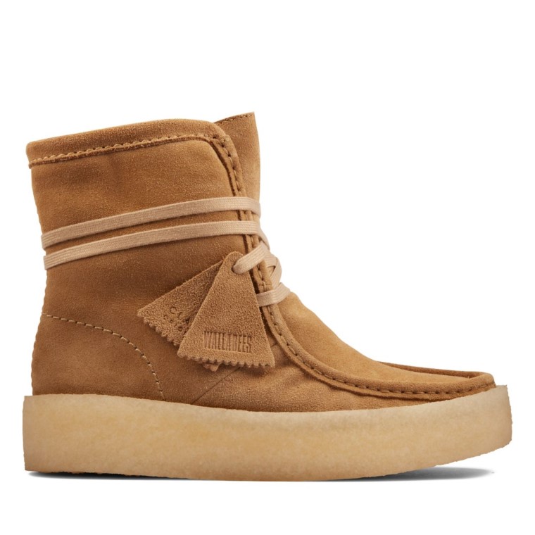 Copa Wallabee De Ante Tostado Claro Hola Clarks De Ante Tostado Claro