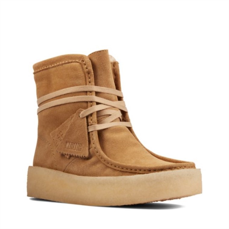 Copa Wallabee De Ante Tostado Claro Hola Clarks De Ante Tostado Claro