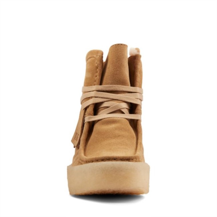 Copa Wallabee De Ante Tostado Claro Hola Clarks De Ante Tostado Claro