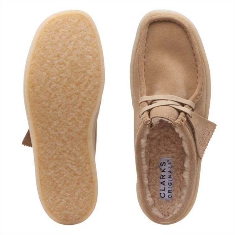 Bronceado Claro Con Forro Clarks Wallabee Cup Lo Bronceado Claro Con Forro