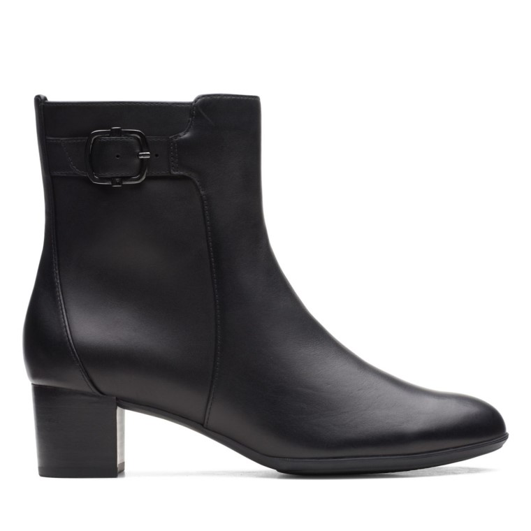 Linnae Up Cuero Negro Clarks Cuero Negro
