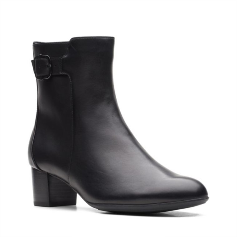 Linnae Up Cuero Negro Clarks Cuero Negro