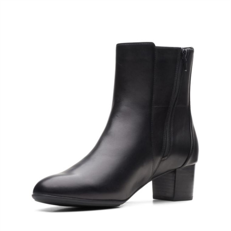 Linnae Up Cuero Negro Clarks Cuero Negro